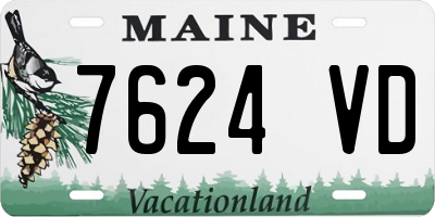 ME license plate 7624VD