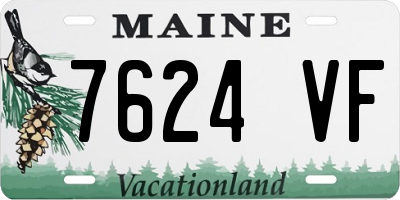 ME license plate 7624VF