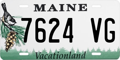 ME license plate 7624VG