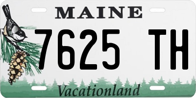 ME license plate 7625TH