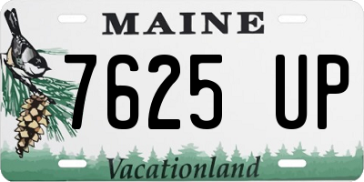 ME license plate 7625UP