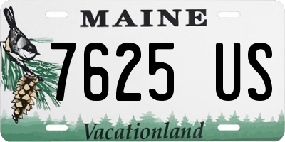 ME license plate 7625US
