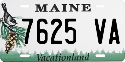 ME license plate 7625VA