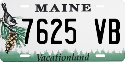 ME license plate 7625VB