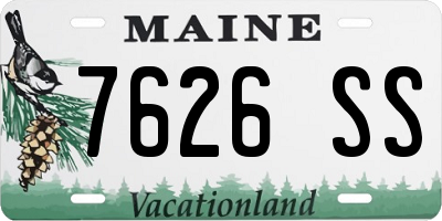 ME license plate 7626SS