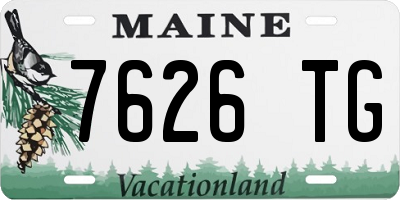 ME license plate 7626TG