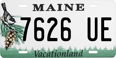 ME license plate 7626UE