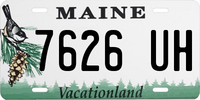 ME license plate 7626UH