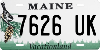 ME license plate 7626UK