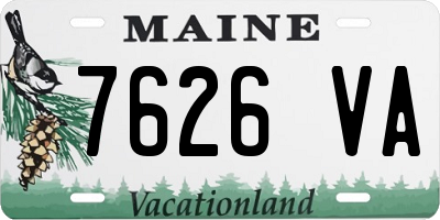 ME license plate 7626VA