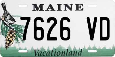 ME license plate 7626VD