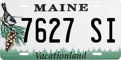 ME license plate 7627SI