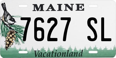 ME license plate 7627SL