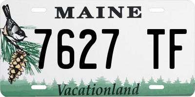 ME license plate 7627TF