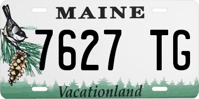 ME license plate 7627TG