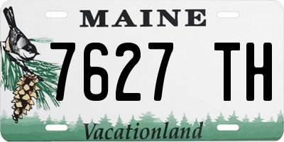 ME license plate 7627TH