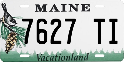 ME license plate 7627TI