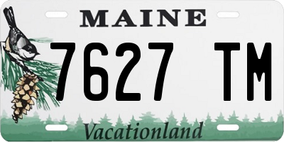 ME license plate 7627TM