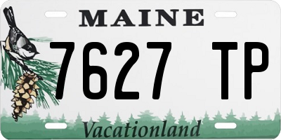 ME license plate 7627TP