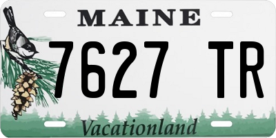 ME license plate 7627TR