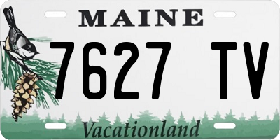 ME license plate 7627TV
