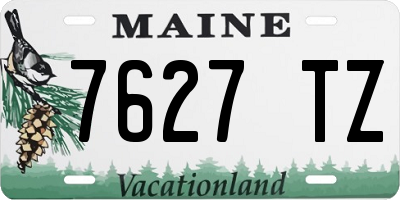 ME license plate 7627TZ