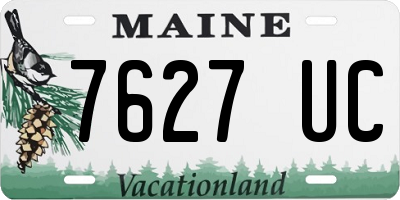 ME license plate 7627UC