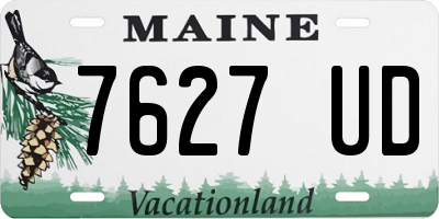 ME license plate 7627UD