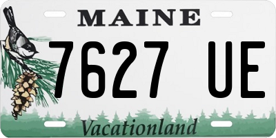 ME license plate 7627UE