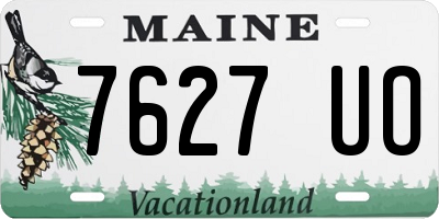 ME license plate 7627UO