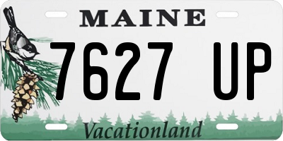 ME license plate 7627UP