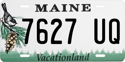 ME license plate 7627UQ