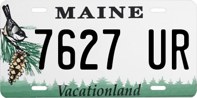 ME license plate 7627UR