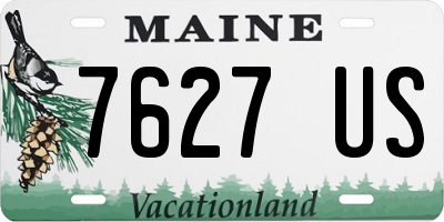 ME license plate 7627US