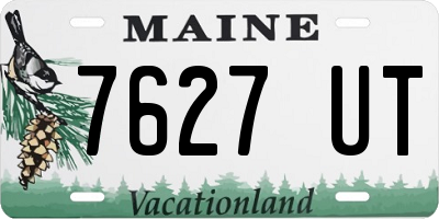 ME license plate 7627UT