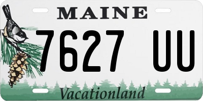 ME license plate 7627UU