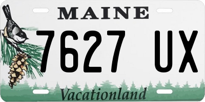 ME license plate 7627UX