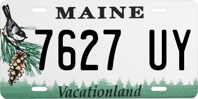 ME license plate 7627UY