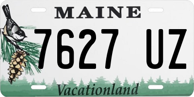 ME license plate 7627UZ