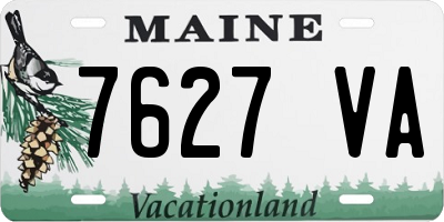 ME license plate 7627VA