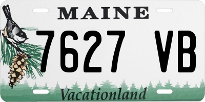 ME license plate 7627VB