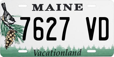 ME license plate 7627VD
