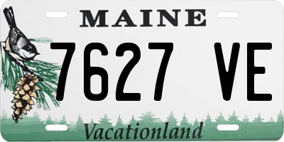 ME license plate 7627VE