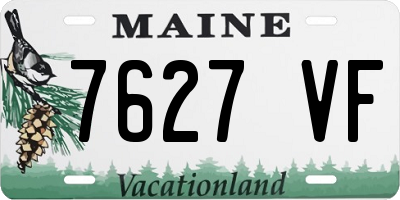 ME license plate 7627VF