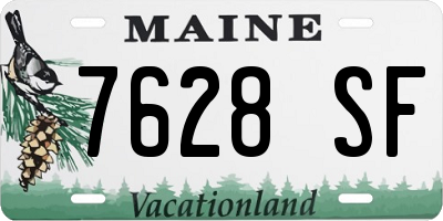 ME license plate 7628SF