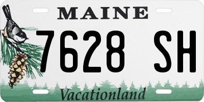 ME license plate 7628SH