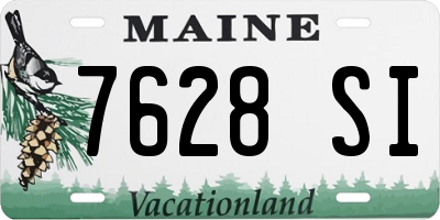 ME license plate 7628SI