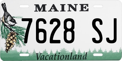 ME license plate 7628SJ