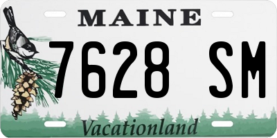 ME license plate 7628SM