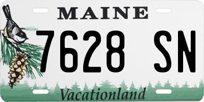 ME license plate 7628SN
